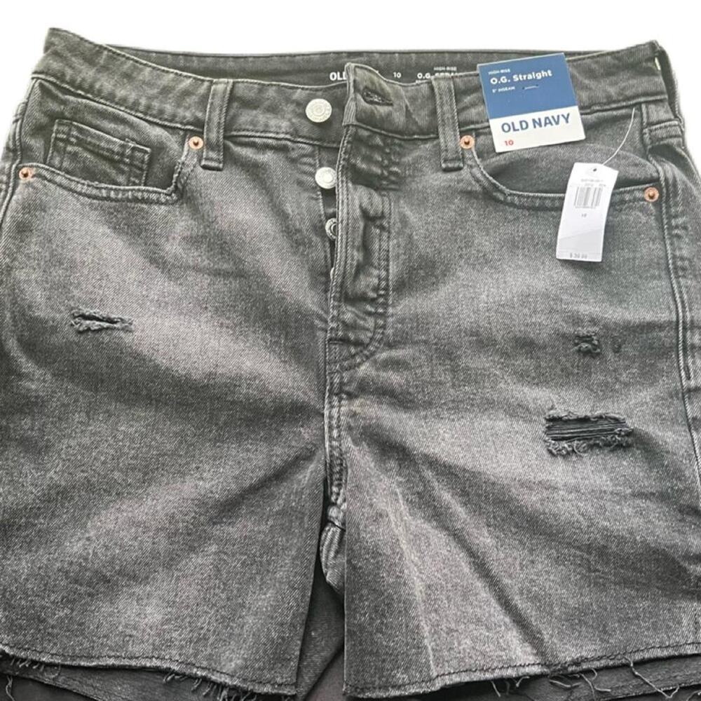 High waisted denim shorts old Navy Sz 10